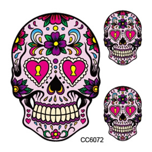 Accessories - Sugar Skull Temporary Tattoo 12 Tattoos 3/$20